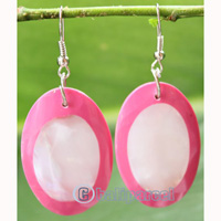 Earring, Made From Resin With Shell