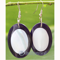 Earring, Made From Resin With Shell