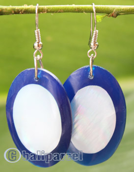 Earring, Made From Resin With Shell