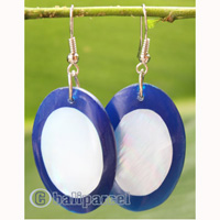 Earring, Made From Resin With Shell