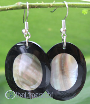 Earring, Made From Resin With Shell