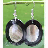 Earring, Made From Resin With Shell