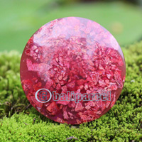 Ring, Made From Resin With Red Coral