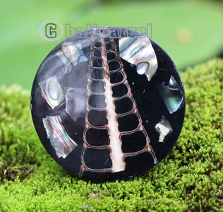Ring, Made From Resin With Shell