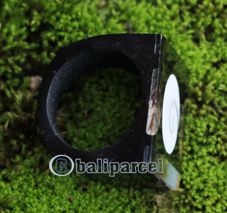 Ring, Made From Resin With Shell