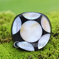 Ring, Made From Resin With Shell