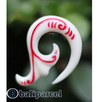 Pair Of Organic Body Piercing, Handmade With Bone