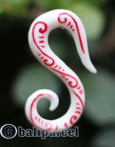 Pair Of Organic Body Piercing, Handmade With Bone