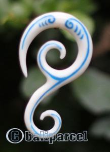Pair Of Organic Body Piercing, Handmade With Bone