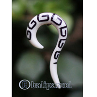 Pair Of Organic Body Piercing, Handmade With Bone