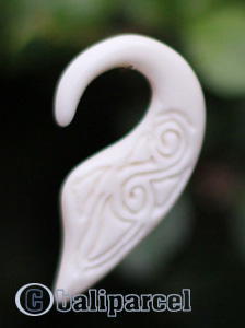 Pair Of Organic Body Piercing, Handmade With Bone