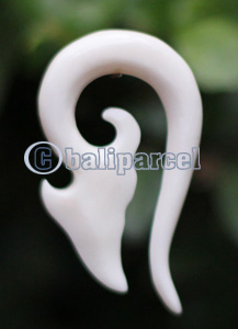 Pair Of Organic Body Piercing, Handmade With Bone