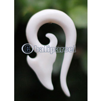 Pair Of Organic Body Piercing, Handmade With Bone