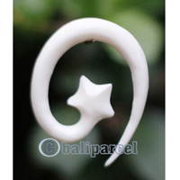 Pair Of Organic Body Piercing, Handmade With Bone