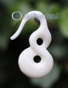 Pair Of Organic Body Piercing, Handmade With Bone