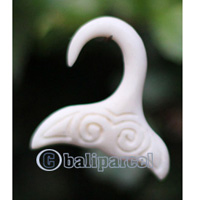 Pair Of Organic Body Piercing, Handmade With Bone