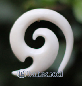 Pair Of Organic Body Piercing, Handmade With Bone