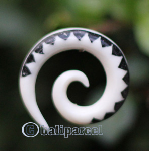 Pair Of Organic Body Piercing, Handmade With Bone