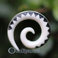 Pair Of Organic Body Piercing, Handmade With Bone