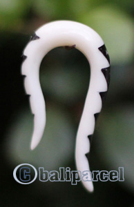 Pair Of Organic Body Piercing, Handmade With Bone