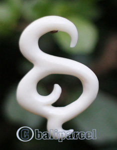 Pair Of Organic Body Piercing, Handmade With Bone
