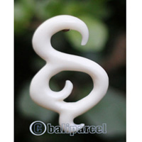 Pair Of Organic Body Piercing, Handmade With Bone