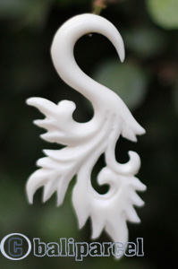 Pair Of Organic Body Piercing, Handmade With Bone
