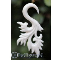 Pair Of Organic Body Piercing, Handmade With Bone