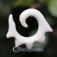 Pair Of Organic Body Piercing, Handmade With Bone