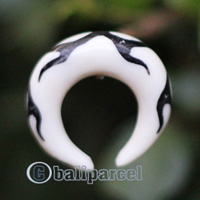 Pair Of Organic Body Piercing, Handmade With Bone