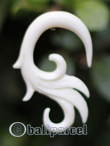Pair Of Organic Body Piercing, Handmade With Bone