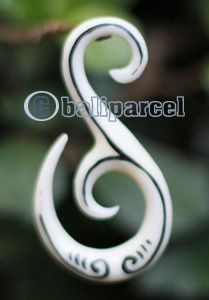 Pair Of Organic Body Piercing, Handmade With Bone