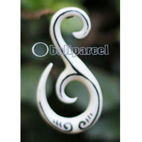Pair Of Organic Body Piercing, Handmade With Bone