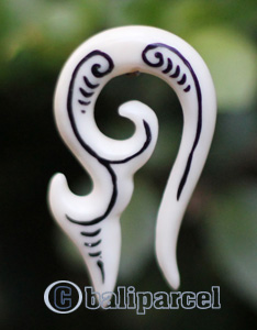 Pair Of Organic Body Piercing, Handmade With Bone