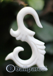 Pair Of Organic Body Piercing, Handmade With Bone