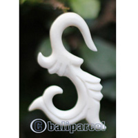 Pair Of Organic Body Piercing, Handmade With Bone