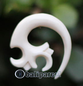 Pair Of Organic Body Piercing, Handmade With Bone