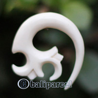 Pair Of Organic Body Piercing, Handmade With Bone