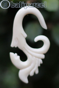 Pair Of Organic Body Piercing, Handmade With Bone