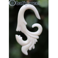 Pair Of Organic Body Piercing, Handmade With Bone
