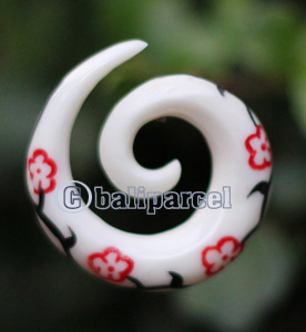 Pair Of Organic Body Piercing, Handmade With Bone
