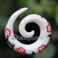 Pair Of Organic Body Piercing, Handmade With Bone