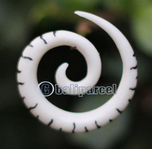 Pair Of Organic Body Piercing, Handmade With Bone