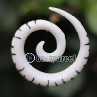 Pair Of Organic Body Piercing, Handmade With Bone
