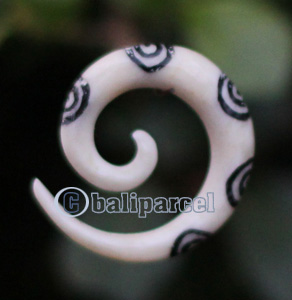 Pair Of Organic Body Piercing, Handmade With Bone