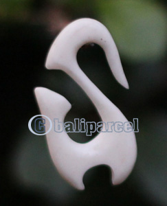 Pair Of Organic Body Piercing, Handmade With Bone
