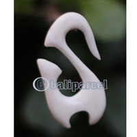 Pair Of Organic Body Piercing, Handmade With Bone