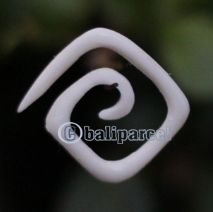Pair Of Organic Body Piercing, Handmade With Bone