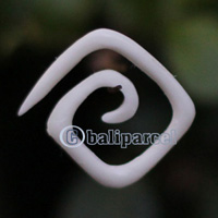 Pair Of Organic Body Piercing, Handmade With Bone