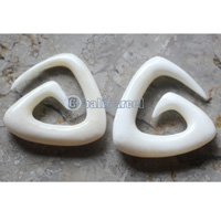 Pair Of Organic Body Piercing, Handmade With Bone